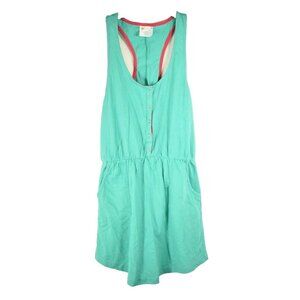 ORageous Misses Small Green Henley Racer Tank Coverup New With Tags